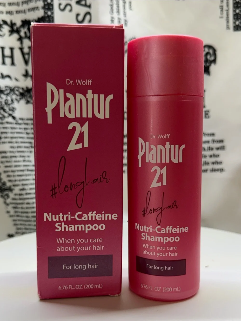 21 Nutri-Caffeine Shampoo for Long Hair - Pink